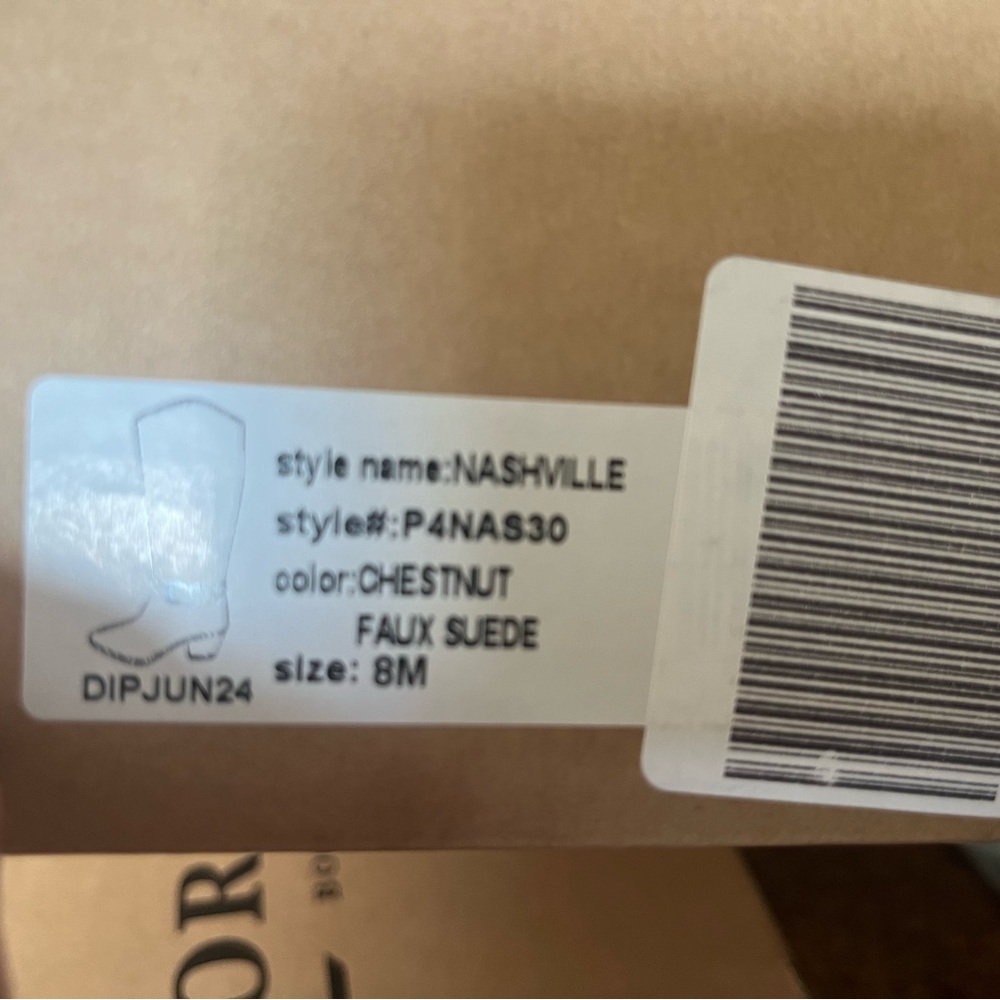 đDonating New Chestnut brown Portland boot company Nashville Western buckle boot - Picture 5 of 5